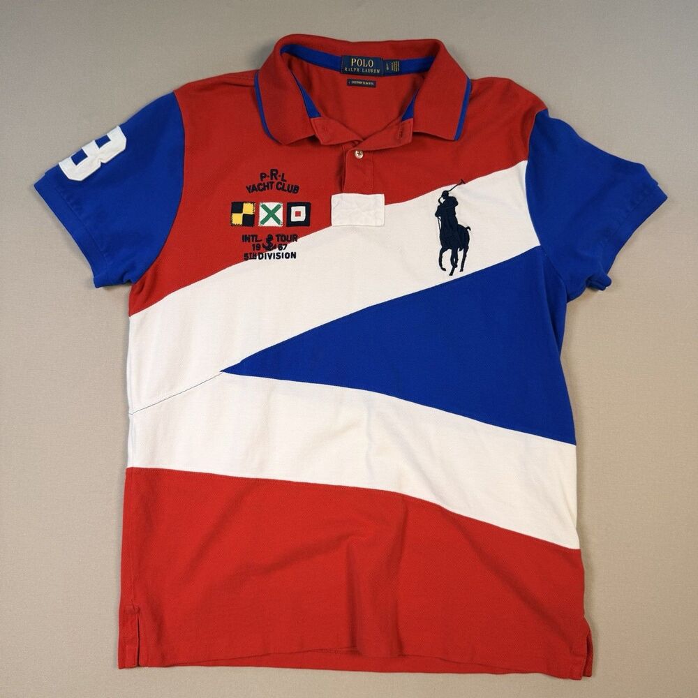 Polo Ralph Lauren P.R.L. Yacht Club Intl Tour 1967 Polo Shirt Size Large
